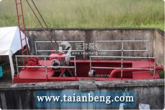 远洋牌8寸抽沙泵发往尼日利亚进行河道抽沙作业