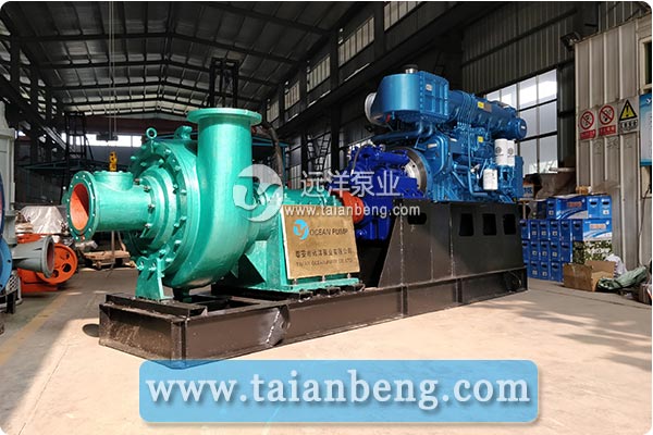 12寸抽沙泵发往山东青州进行抽沙船配套