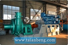 泰安远洋牌耐磨吸沙泵发往马来西亚河道抽沙并远距离输送