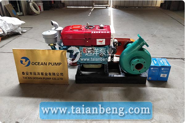 远洋牌4寸吸沙泵发往湖南常德进行吸沙作业